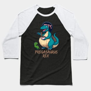 Mamasaurus Rex Funny Pregnancy, Pregasaurus With Ramen Baseball T-Shirt